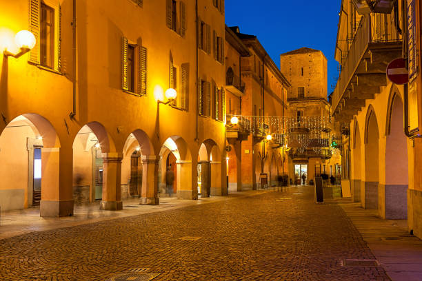 istock Old town of Alba in evening. 828455506