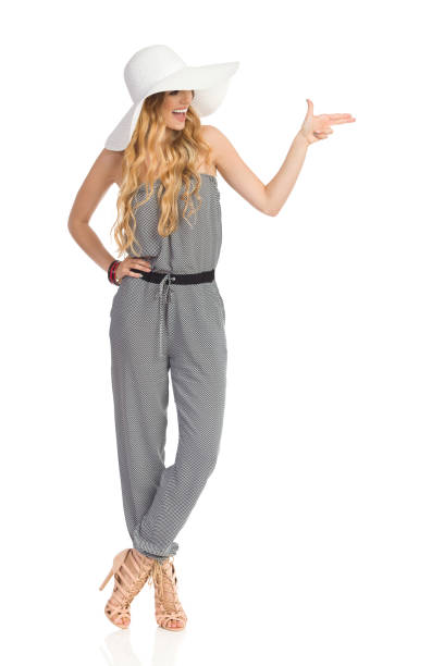 istock Laughing Woman Is Pointing With Two Fingers 828456516