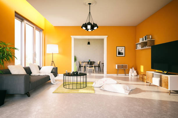 Shot of a contemporary living room with elegant furniture