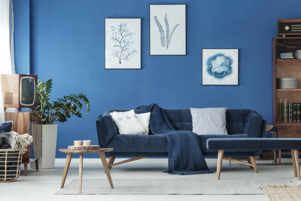 istock Living room with sofa and TV 828457718