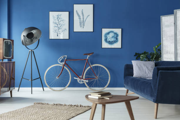 istock Living room with bicycle 828457988