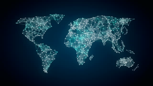 human icon connect global world map, dot makes global communication. social media network. 3.