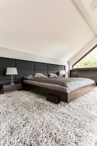 istock Spacious cosy room with big bed 828468186