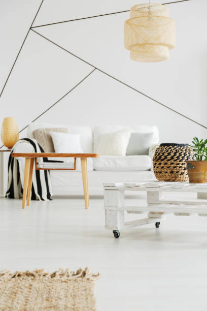 istock Wooden decoration in room 828472718