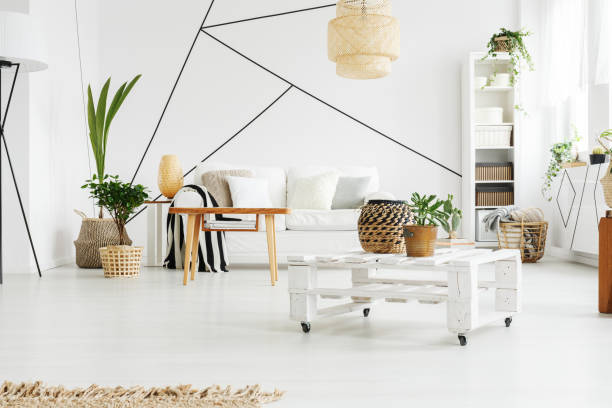 istock Up-to-date white apartment 828472738