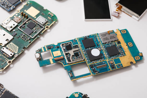 istock Digital gadgets components, repair shop concept 828476742