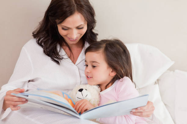 istock Mother reading a story to her daughter 828481430