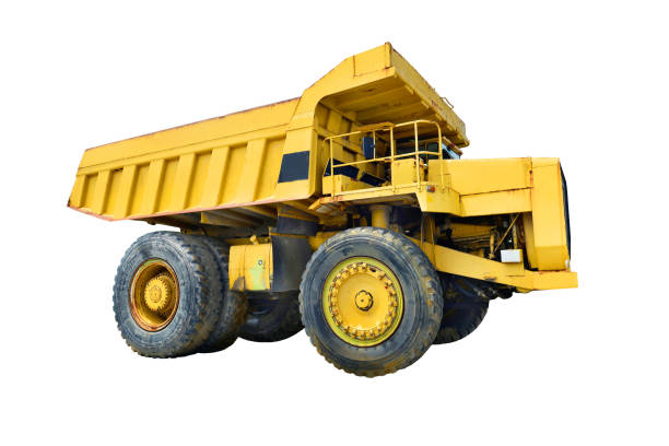 istock Big yellow mining truck 828492982