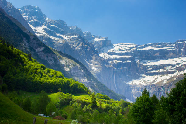 ピレネー山脈 - gavarnie falls ストックフォトと画像