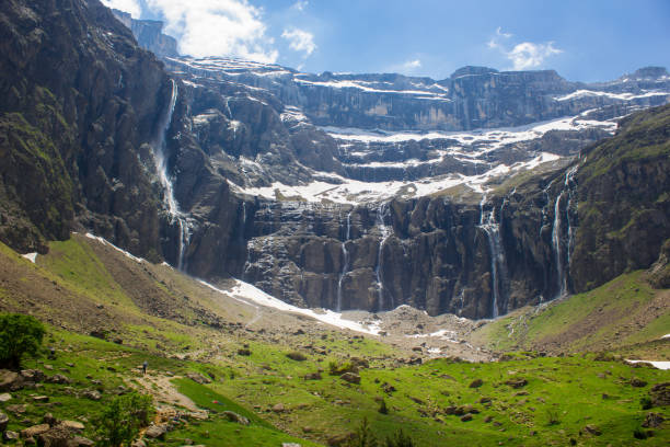 ピレネー山脈 - gavarnie falls ストックフォトと画像