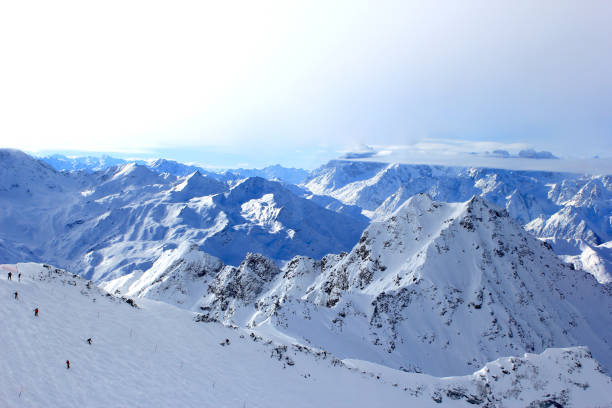 istock Ski resort, mountains in Switzerland 828496954