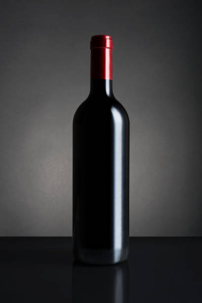 wine, bottle, red wine, black background, drink