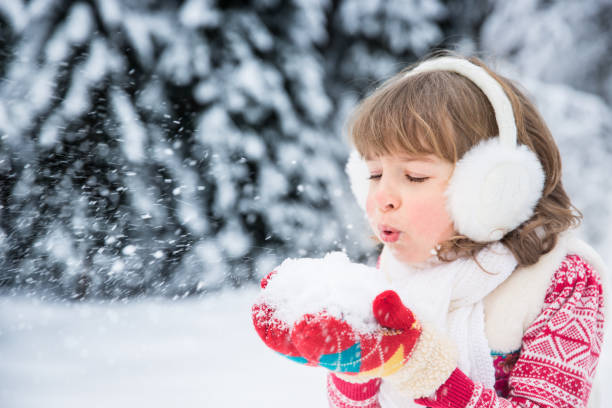 istock Child in winter park 828513374