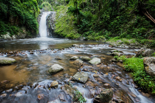 istock Sightseeing waterfall in the forest,north Thailand 828515188