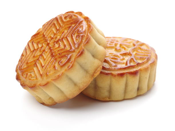 istock Chinese Moon Cake on the white background 828516672
