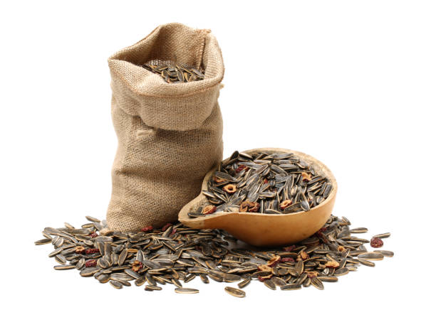 istock Sunflower seeds and dried jujube is on the white background 828521302