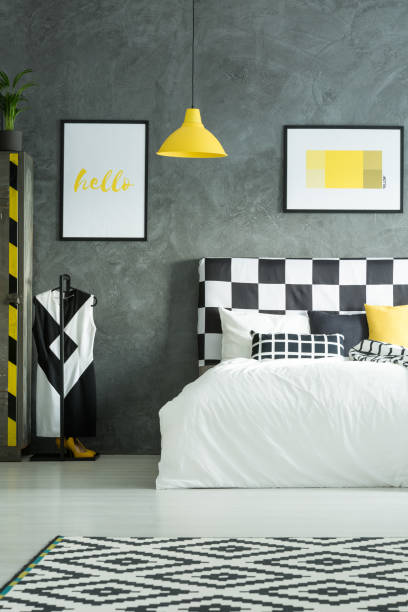 istock Two pictures above king-size bed 828522164