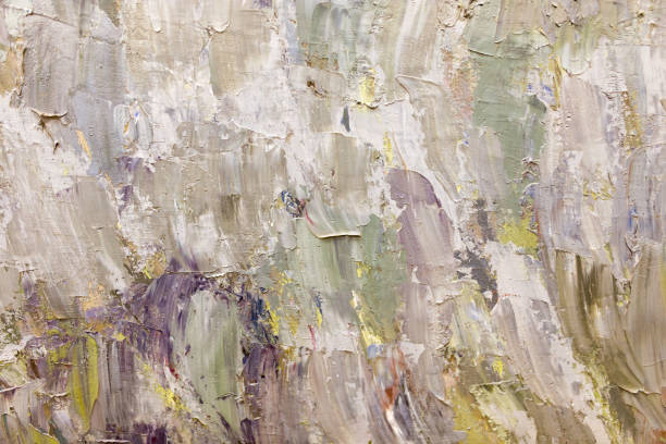 istock Abstract background of oil paint on canvas 828524214