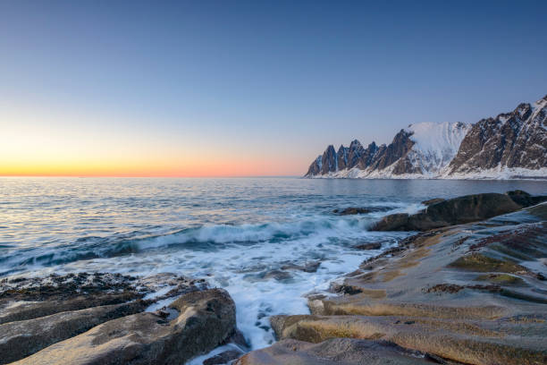istock Sunset over Okshornan mountain range in Northern Norway in winter 828530828