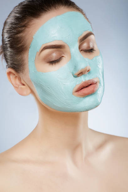 istock Cute girl with face mask 828561440