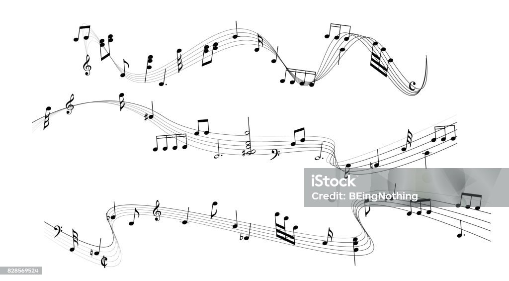 Music Note Music Note for graphic design Musical Note stock vector