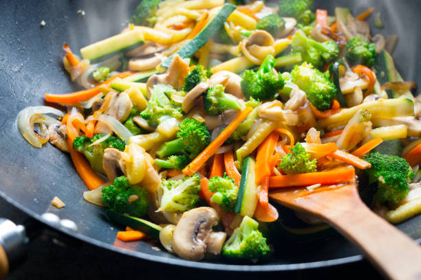 istock Wok stir fry with vegetables 828591134