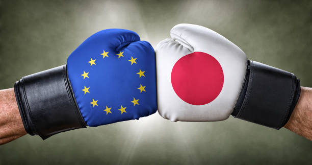 istock A boxing match between the European Union and Japan 828600408
