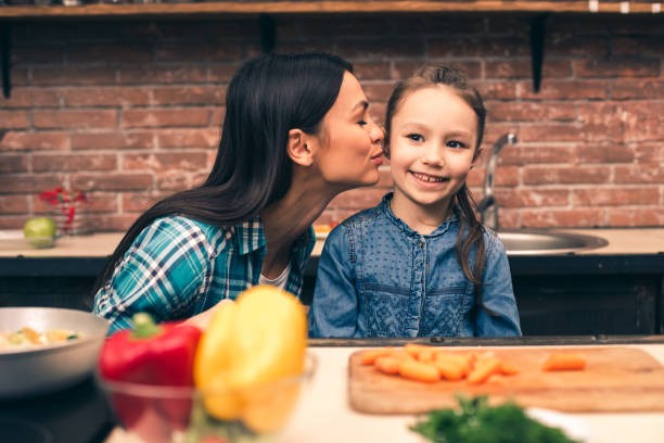 istock Mother and daughter cooking on kitchen 828606766