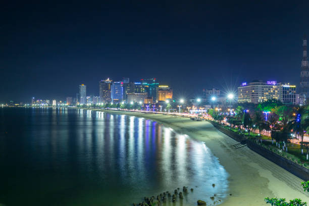 istock NhaTrang city by night, VietNam 828618776