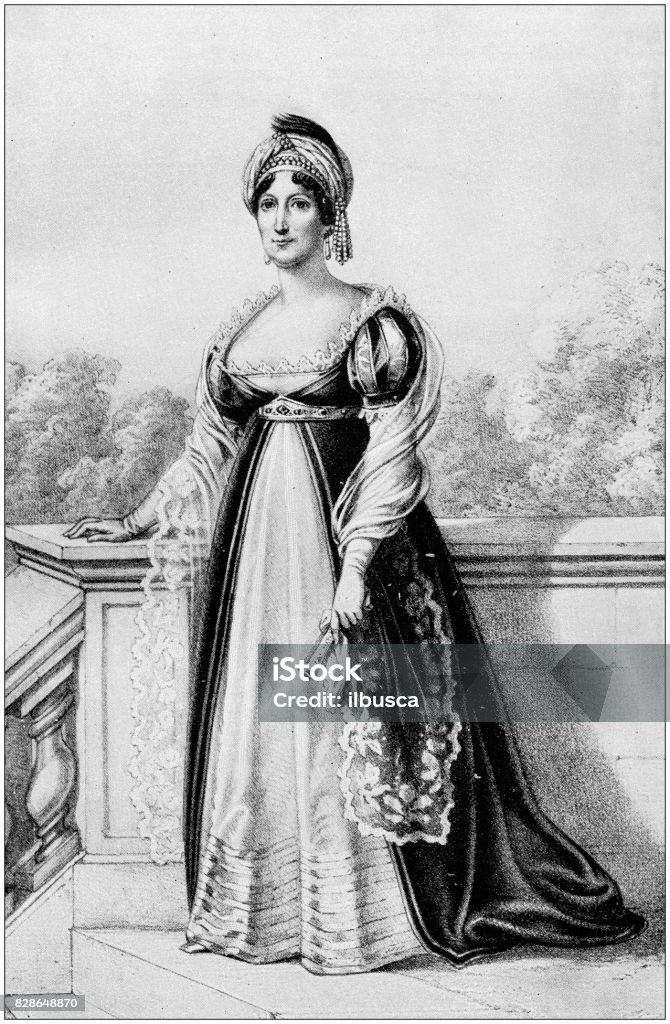 Antike Darstellung Laetitia Ramolino Mutter Von Napoleon Bonaparte