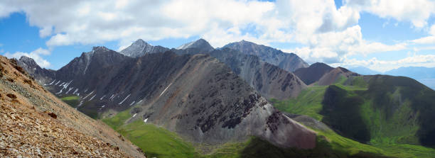 istock Altai mountains landscape from high altitude viewpoint. Aktru ridge 828654918