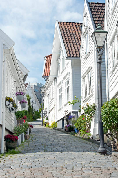 istock Old Stavanger hilly streetview 828667998