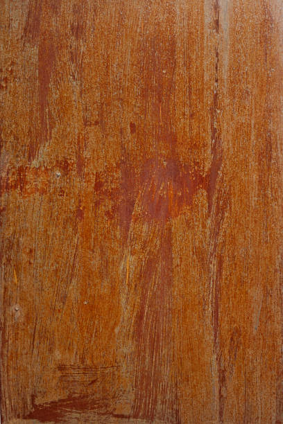 istock Red chrome metal surface for background; Precious metal scrap 828684156