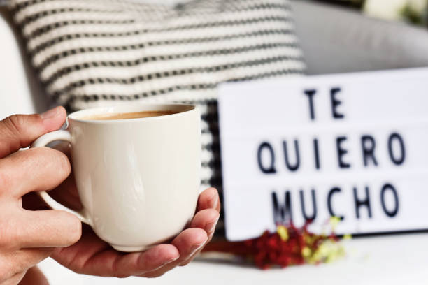 istock coffee and text I love you so much in Spanish 828684626