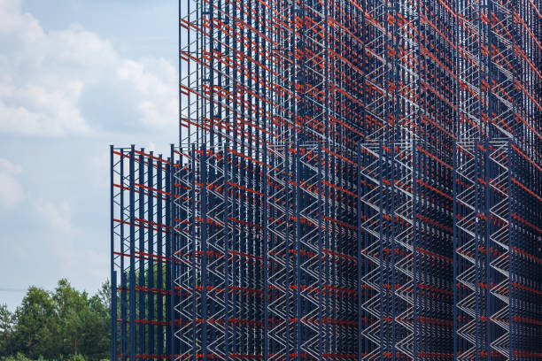 istock Metal construction on the sky background 828712046