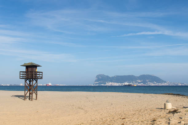 istock Lifeguard stand on the beach. 828788312
