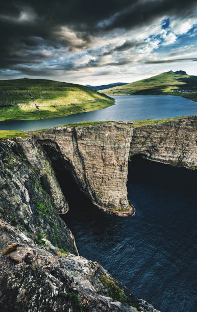 istock the amazing faroe landscape with high cliff 828804238