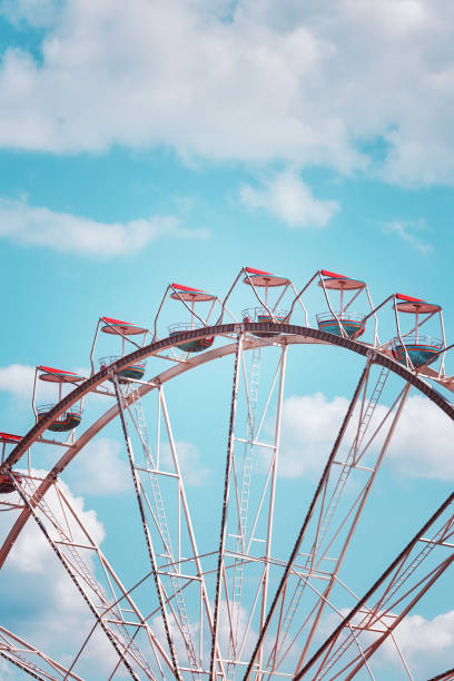 istock Retro toned picture of a Ferris wheel. 828821128