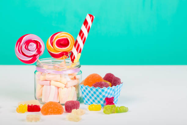 istock Sweet marshmallows with lollipop 828835396