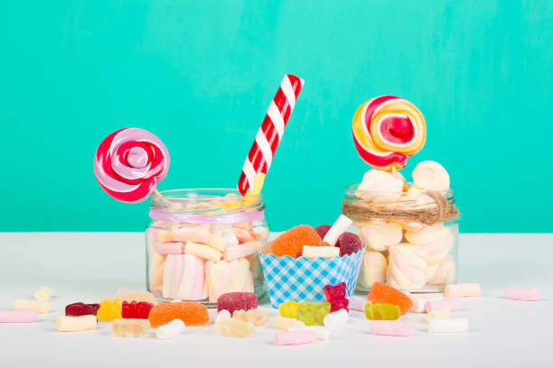 istock Sweet marshmallows with lollipop 828835442