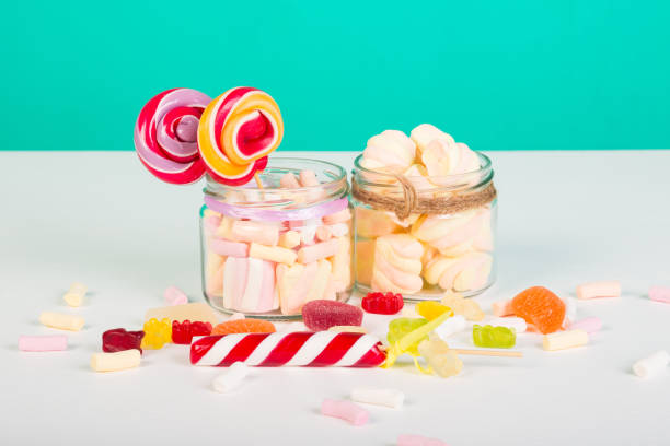 istock Sweet marshmallows with lollipop 828837560
