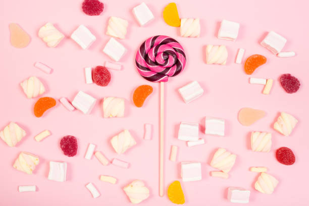istock Sweet marshmallows with lollipop 828838158