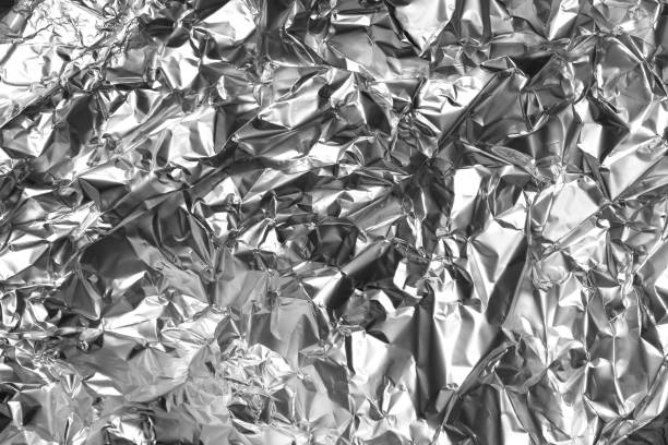 istock Texture of aluminium foil 828839444