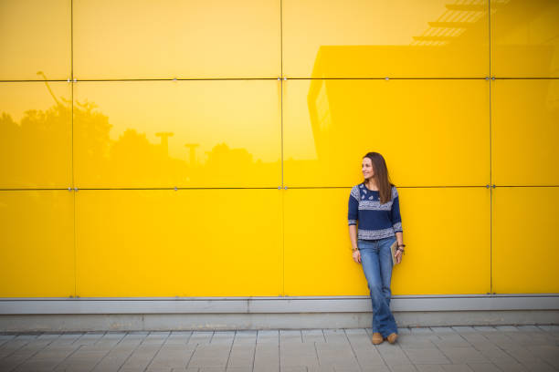 istock Woman in front of the mall 828852214