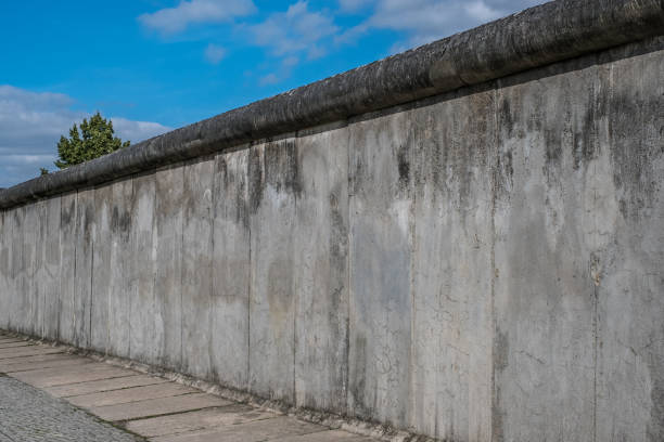 A section of the Berlin Wall displayed for the public in Lunenburg, Nova Scotia.