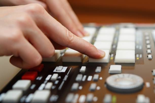 istock Hip hop beat maker producer make a beat 828877758
