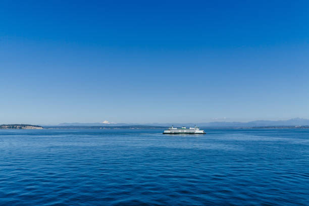 Ferry Arrival to Victoria Island, British Columbia, Canada