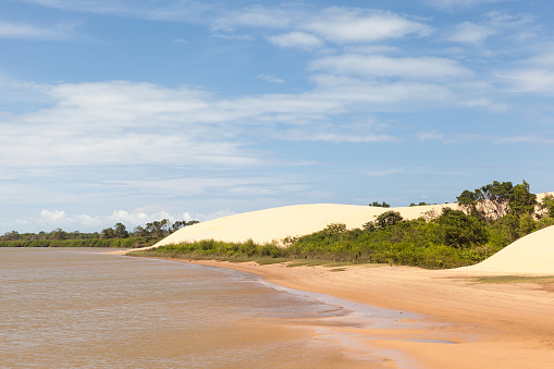 Dunes at Parnaiba River, north of Brazil, locations known as Delta of Parnaiba