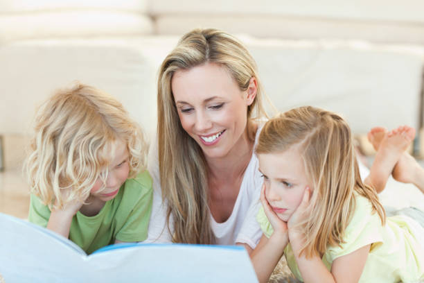 istock Mother reading story for children 828985522