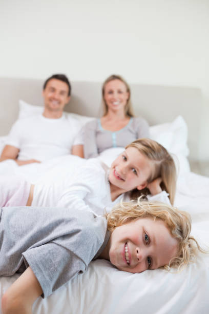 istock Happy family taking a rest 829025810